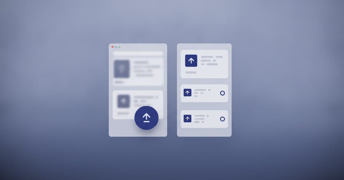 Split-screen showing a floating feedback widget on a web app and a public feedback board with ranked feature requests