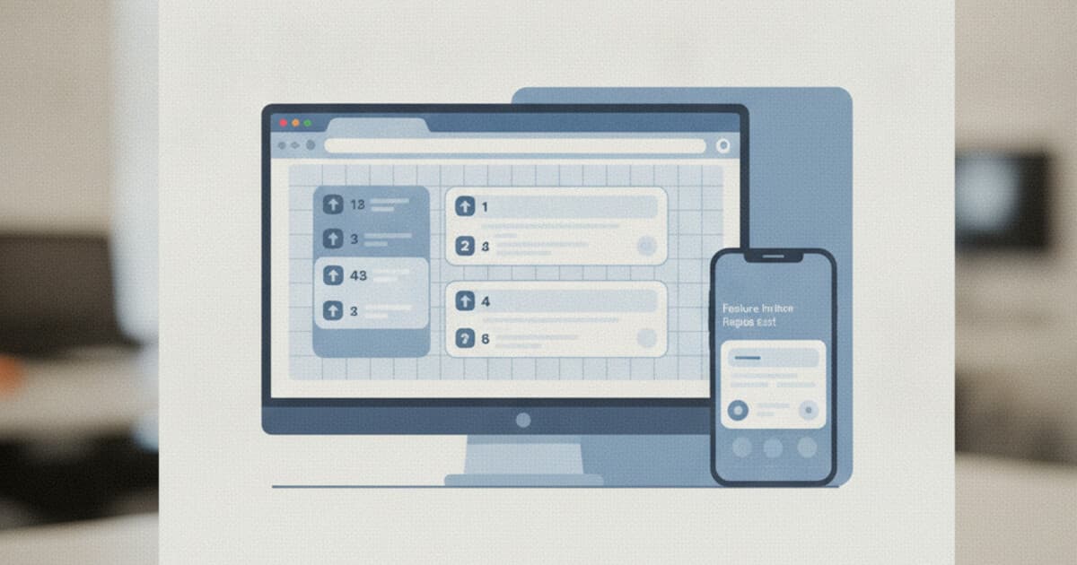 Side-by-side comparison of Upvoty web board and pick a feature Flutter in-app widget