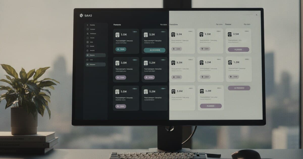 Hosted feedback board dashboard showing feature request cards with upvotes and status labels
